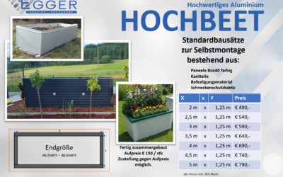 Hochbeet – Aluminium